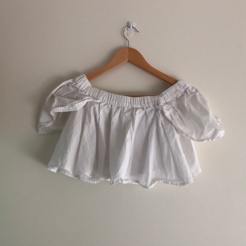 Free people off the shoulder crop top